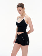 The Halter Active Set — Seamless Open Back Duo