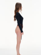 Women's Wrap Tie Cropped Cardigan | Lightweight Long Sleeve Cover-Up for Yoga & Everyday Wear