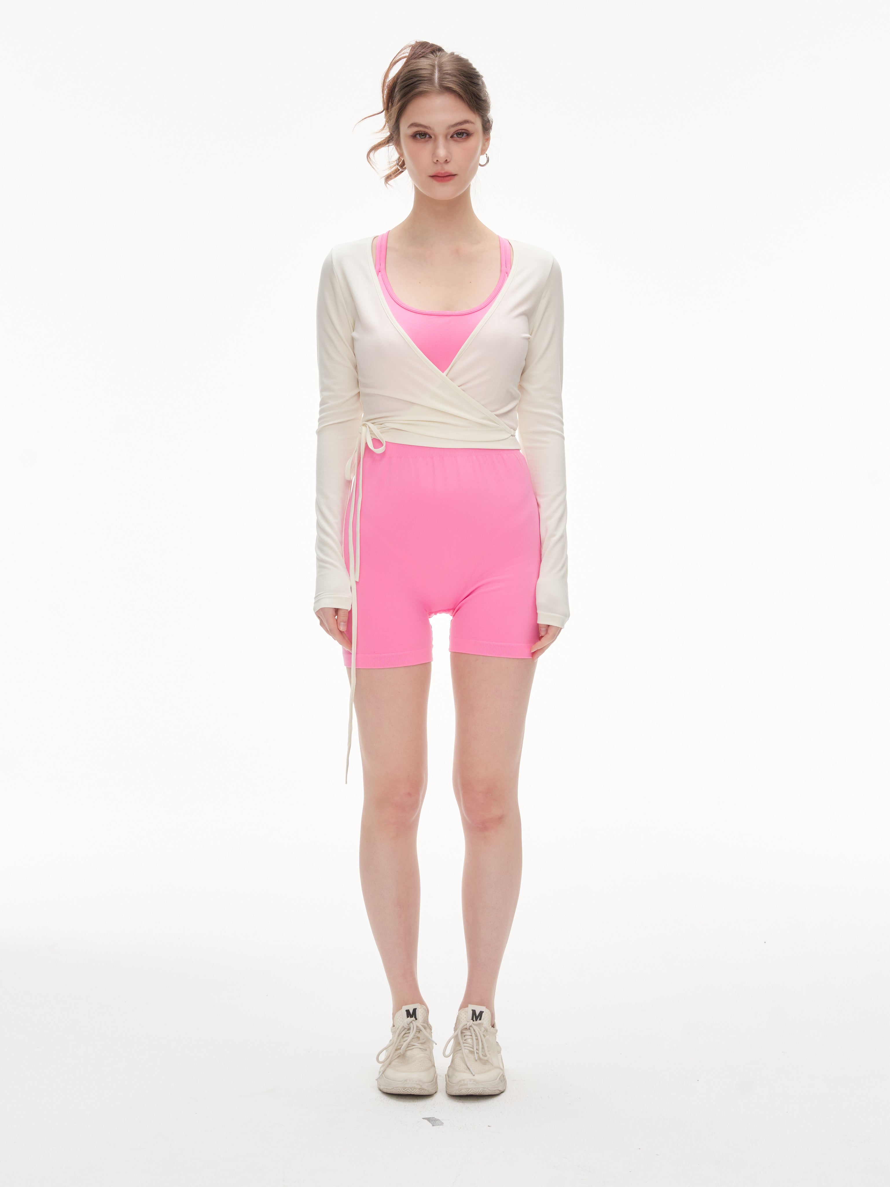 Women's Wrap Tie Cropped Cardigan | Lightweight Long Sleeve Cover-Up for Yoga & Everyday Wear