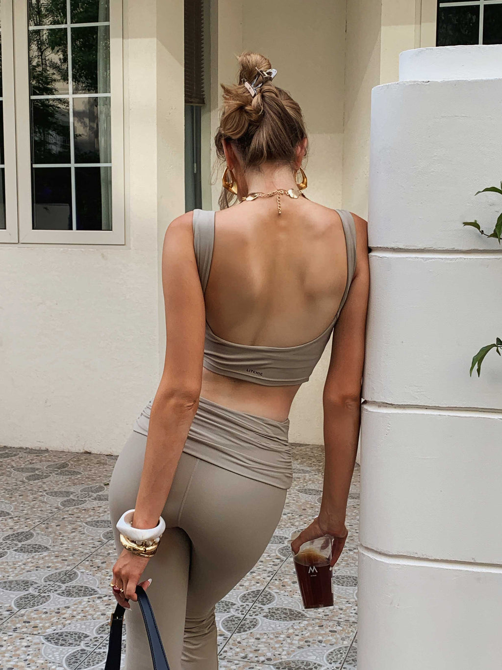 The Hazy Racer — Classic Cropped Racerback Tank