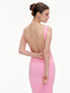 The Wavy-Neck Cami Dress — Sleek Bodycon Highlight