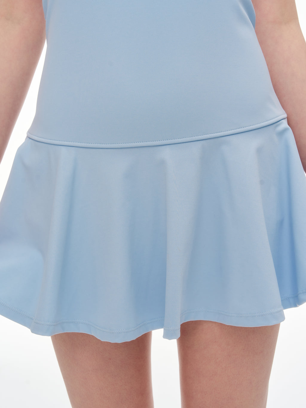 Women's Halter Neck Backless Tennis Dress - Built-in Shorts Pocketed Athletic Dress