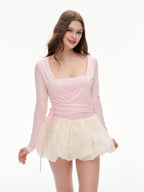 Women's Wrap Tie Cropped Cardigan | Lightweight Long Sleeve Cover-Up for Yoga & Everyday Wear