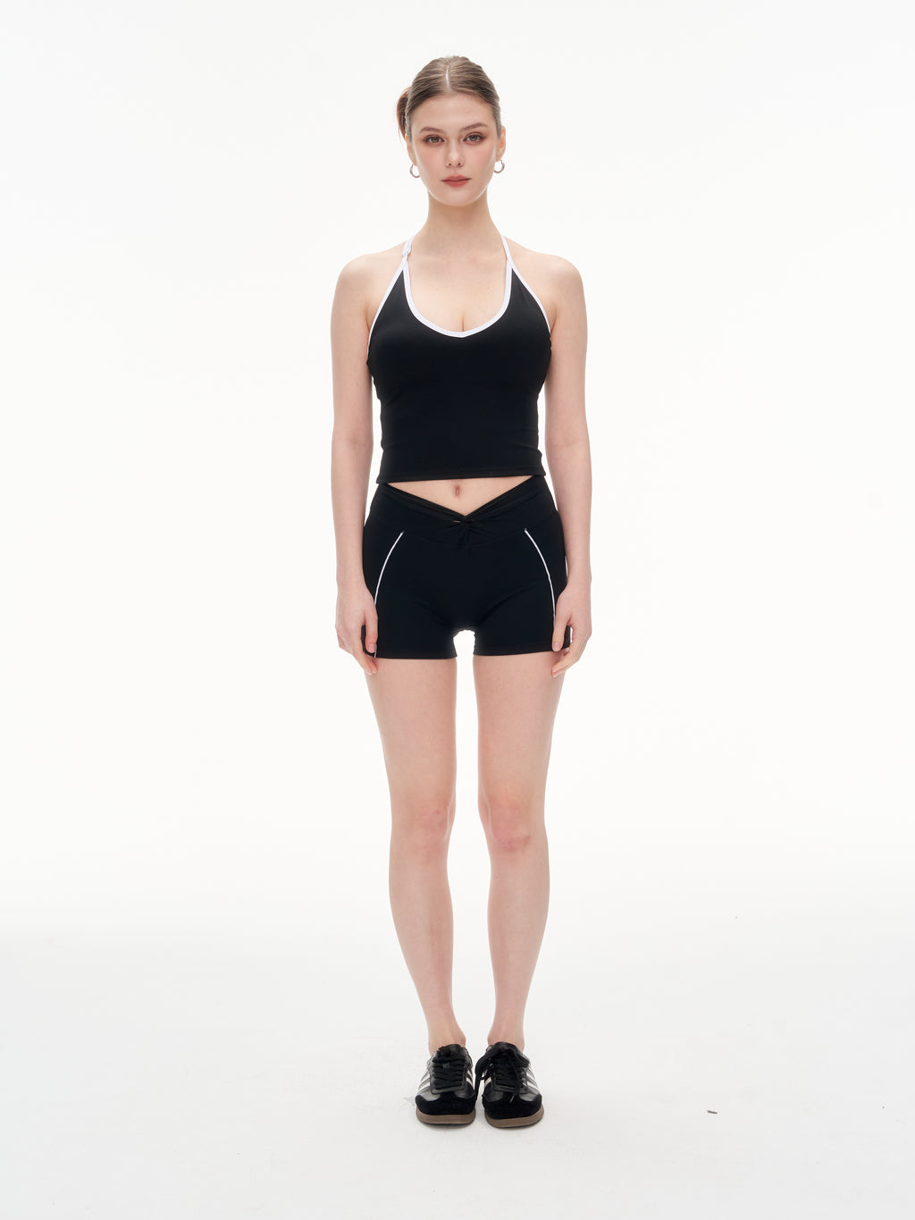 The Halter Active Set — Seamless Open Back Duo