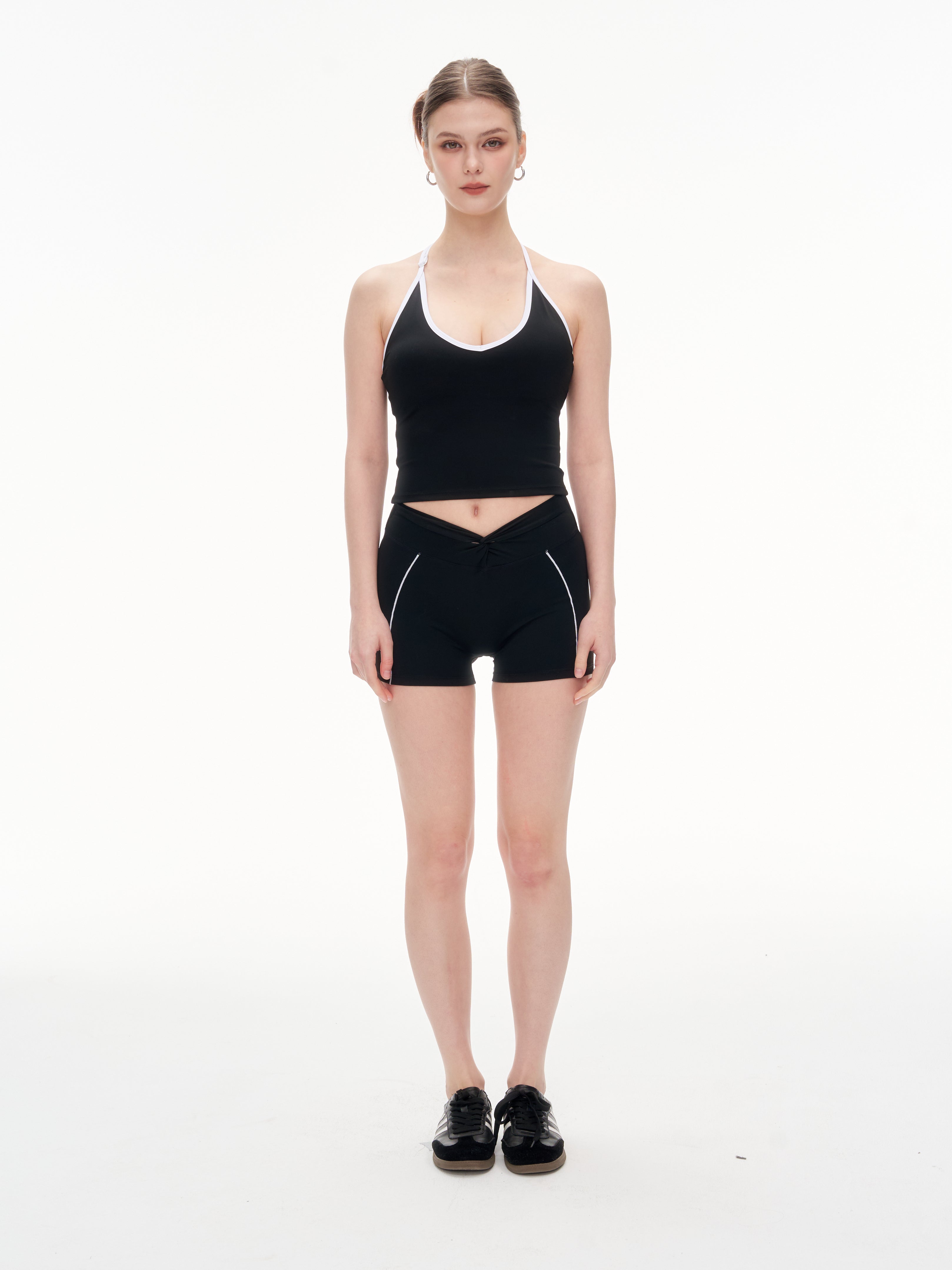 The Halter Active Set — Seamless Open Back Duo