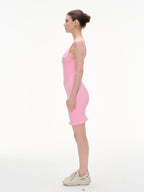 The Wavy-Neck Cami Dress — Sleek Bodycon Highlight