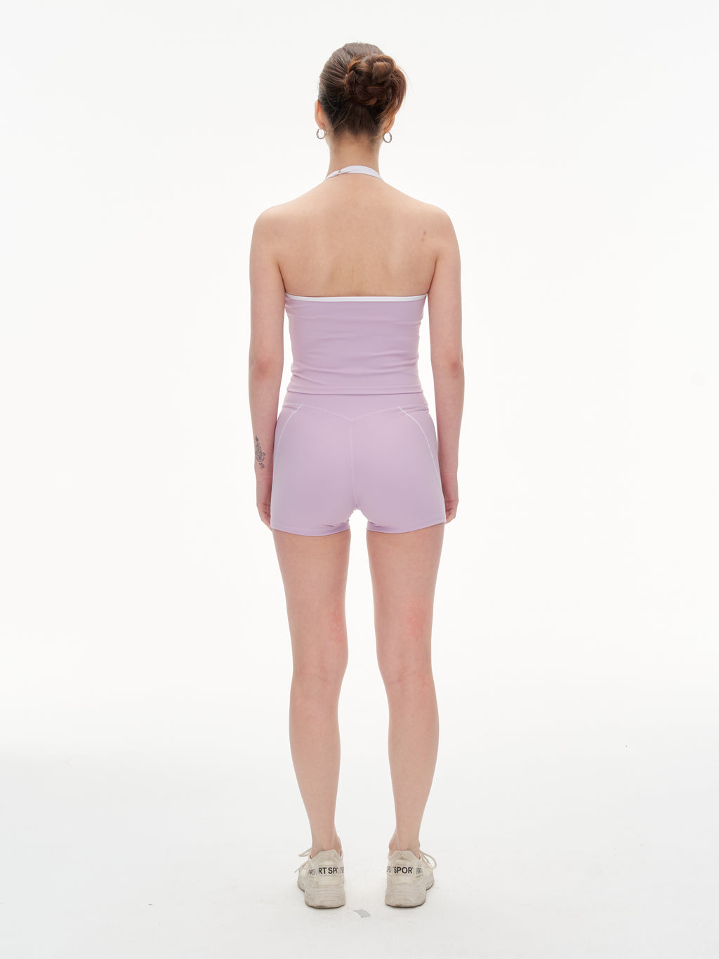 The Halter Active Set — Seamless Open Back Duo