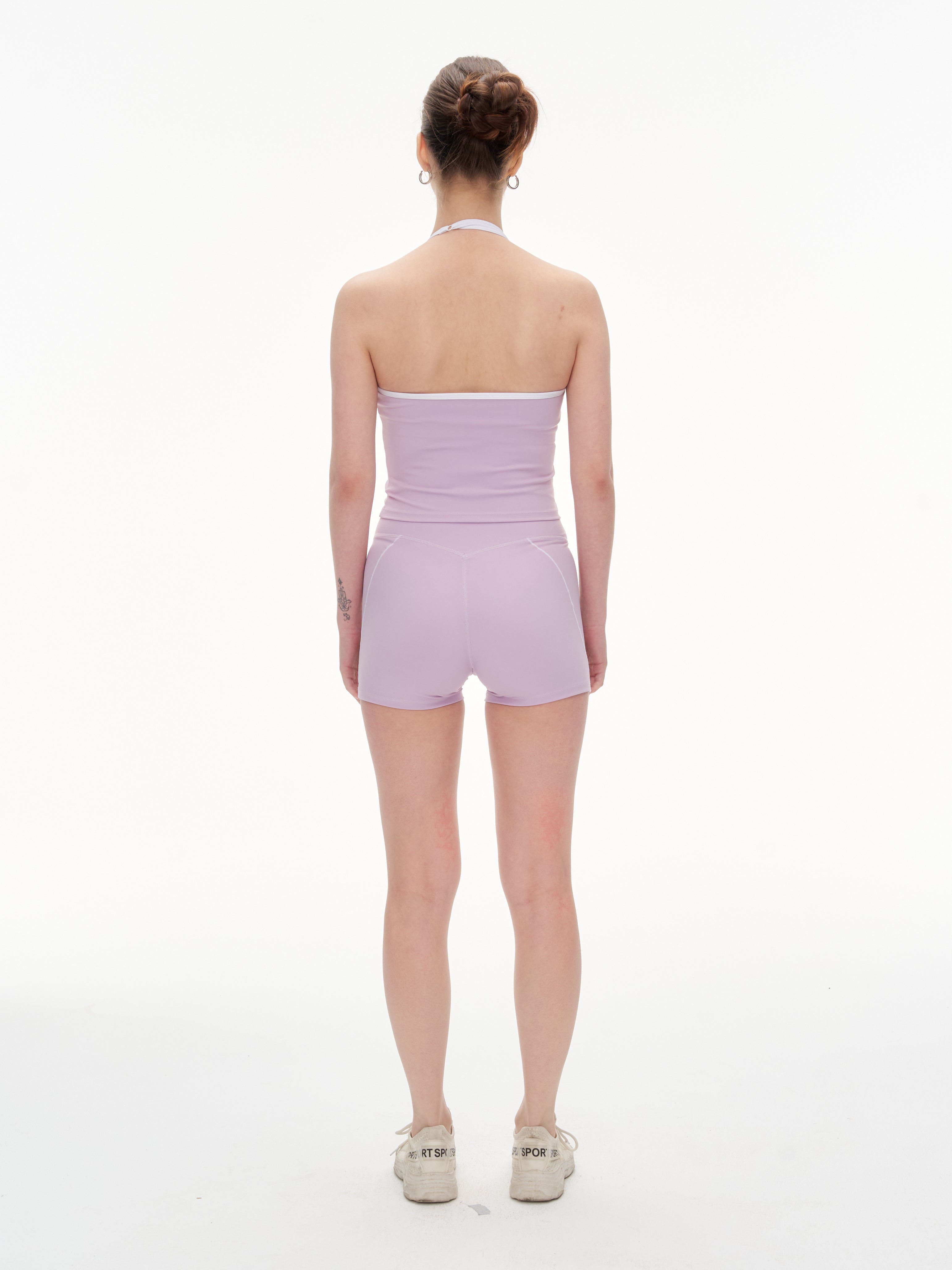 The Halter Active Set — Seamless Open Back Duo