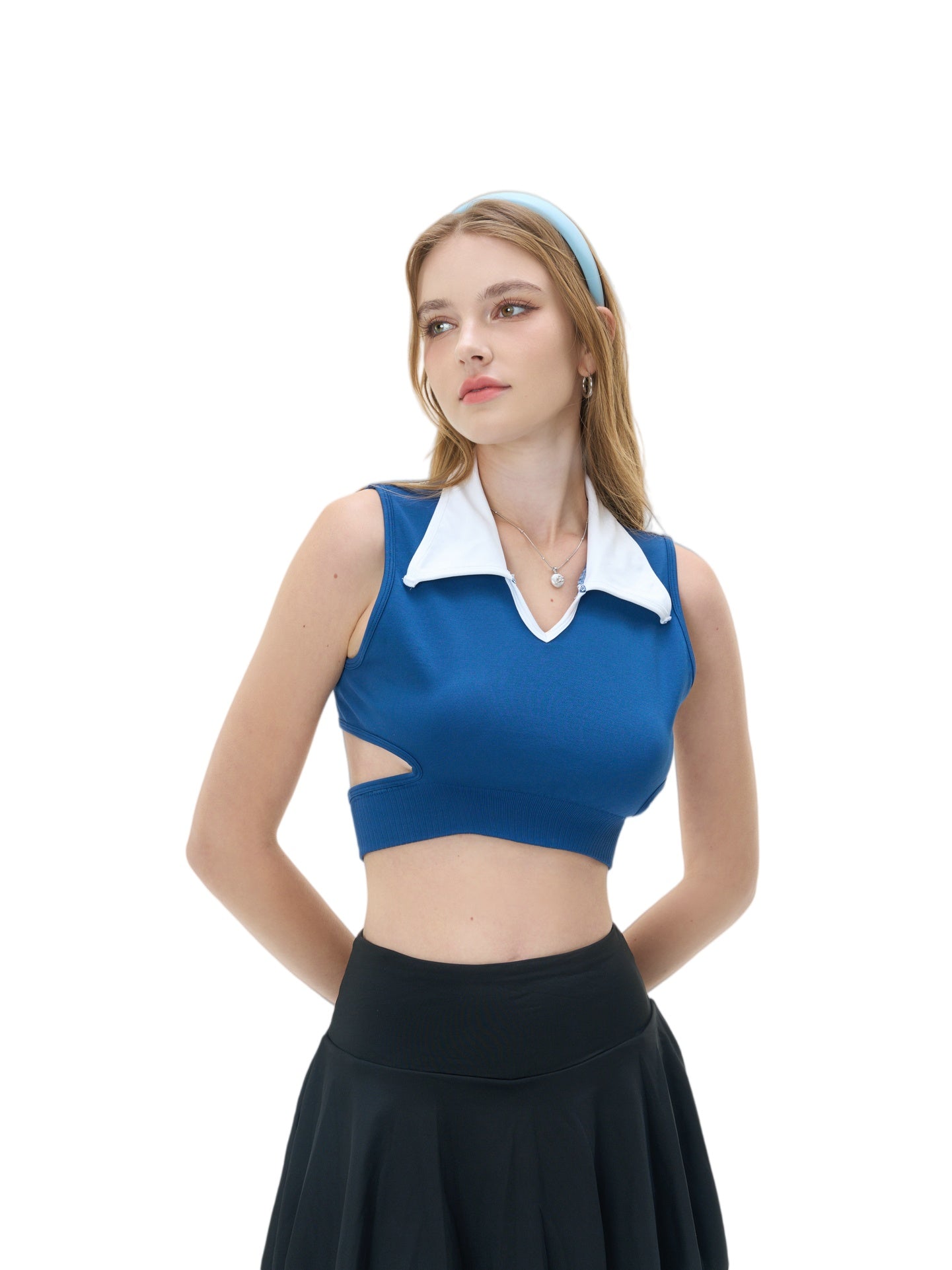 LITCHIC The Cropped Polo — Sporty Chic Performance - Premium Athleisure & Activewear for the Modern Muse