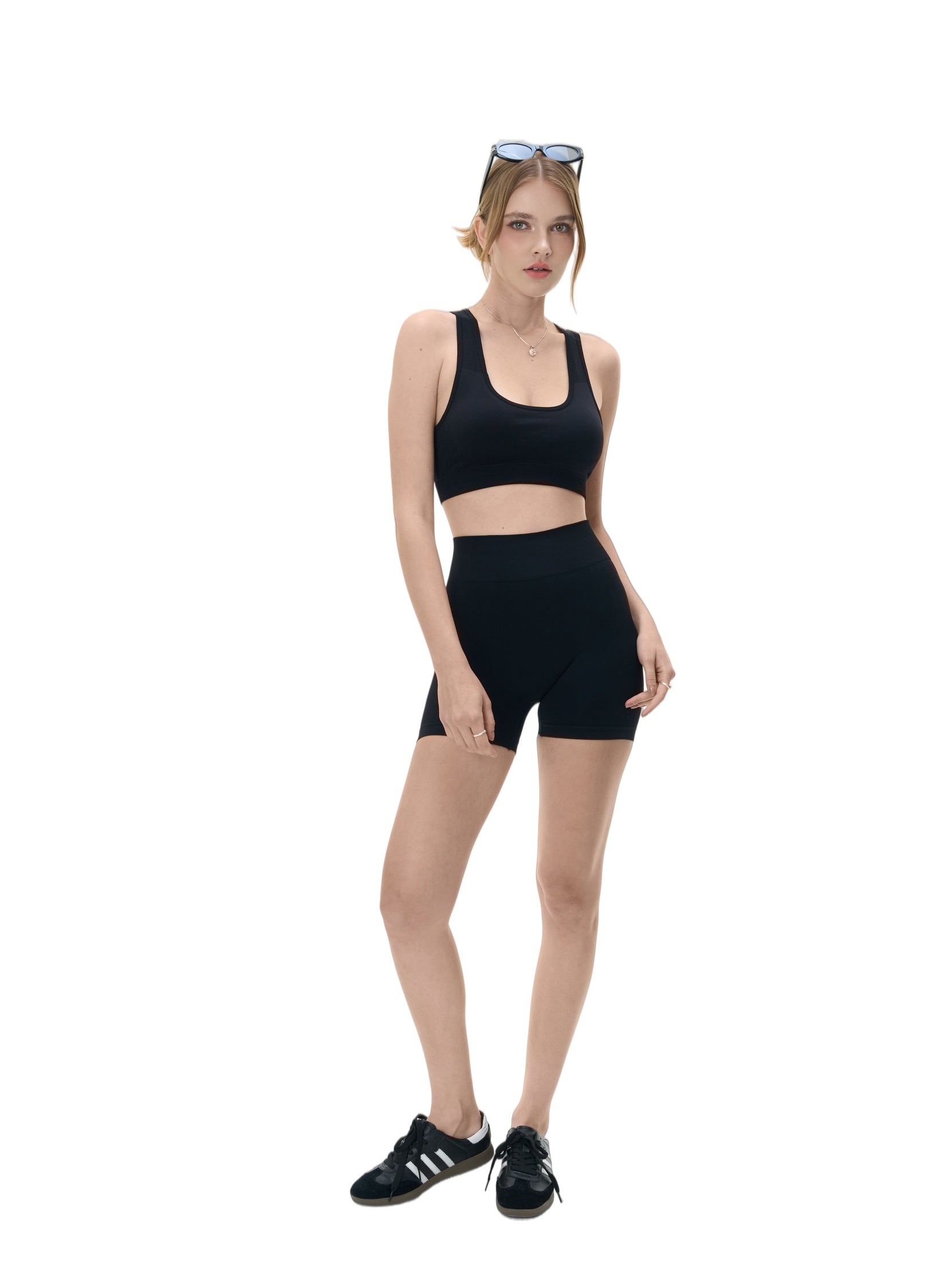 LITCHIC The Black Athletic Vest — High Support - Premium Athleisure & Activewear for the Modern Muse