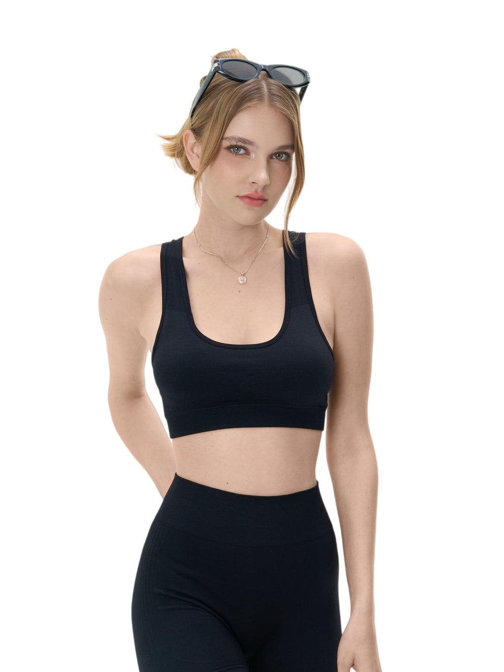 LITCHIC The Black Athletic Vest — High Support - Premium Athleisure & Activewear for the Modern Muse