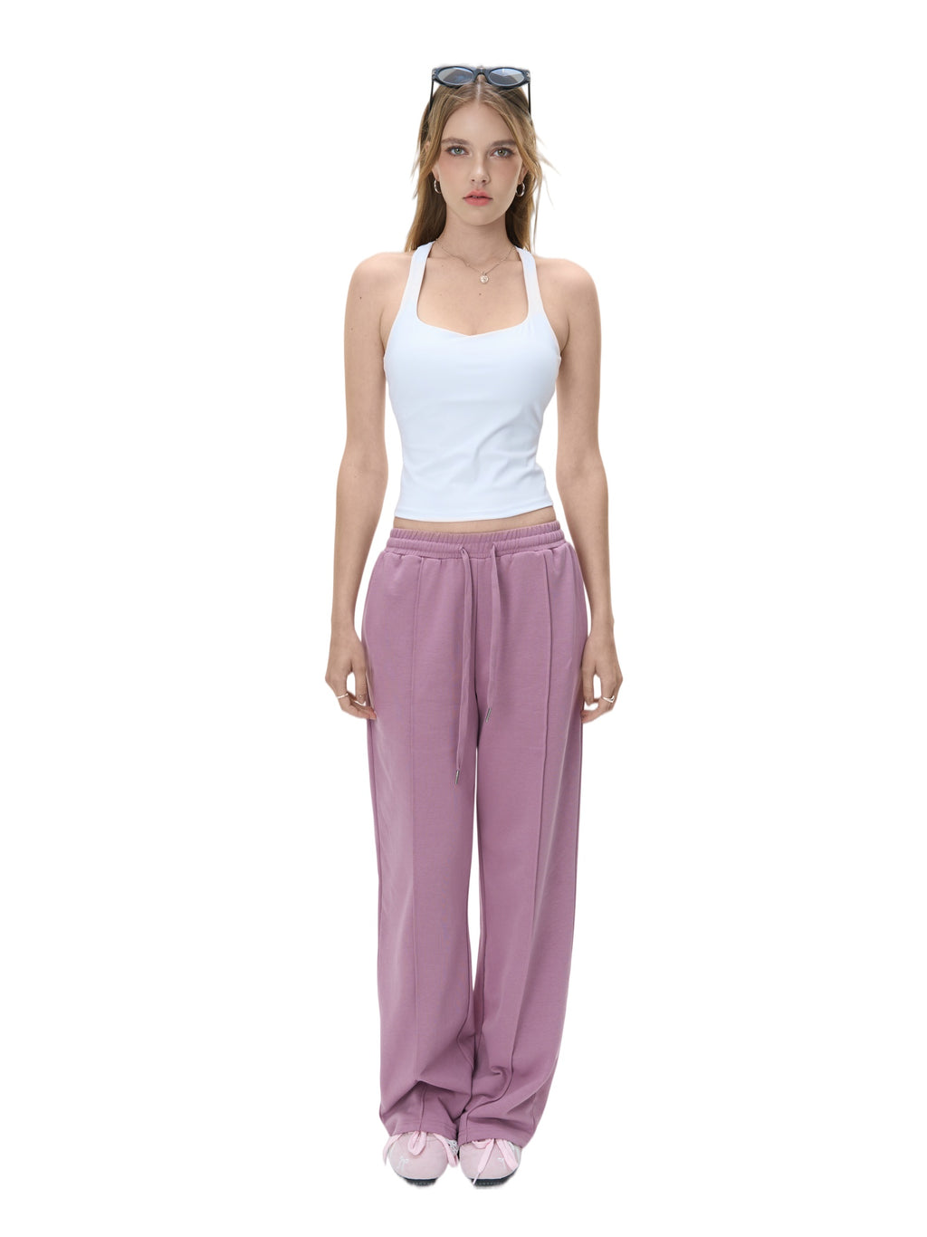 LITCHIC The Wide-Leg Drawstring Pants — Elevated Loungewear - Premium Athleisure & Activewear for the Modern Muse