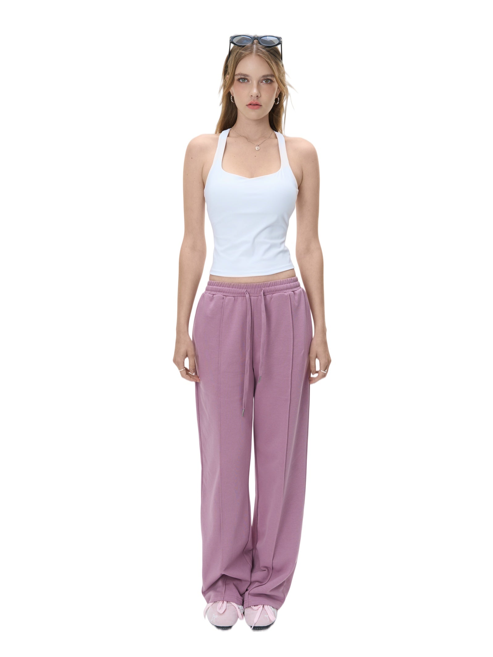 LITCHIC The Wide-Leg Drawstring Pants — Elevated Loungewear - Premium Athleisure & Activewear for the Modern Muse