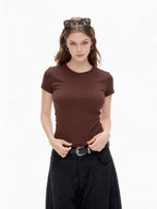 The Basic Slim Fit Short Sleeve T-shirt — Slimming Fit