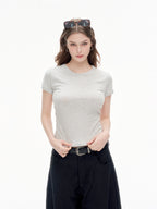 The Basic Slim Fit Short Sleeve T-shirt — Slimming Fit