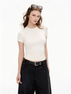 The Basic Slim Fit Short Sleeve T-shirt — Slimming Fit