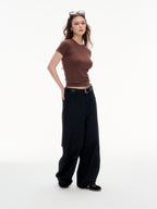 Women's Slim Fit Crew Neck Short Sleeve T-Shirt - Stretchy Casual Basic Top